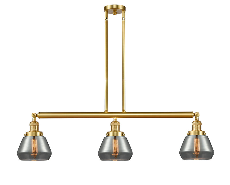 Innovations 213-SG-G173 Three Light Island Pendant, Satin Gold