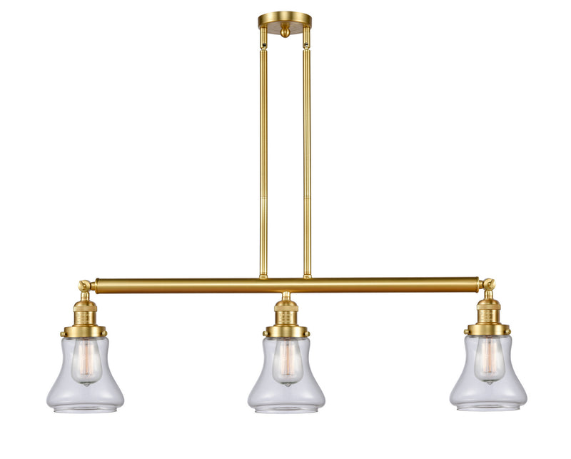 Innovations 213-SG-G192 Three Light Island Pendant, Satin Gold