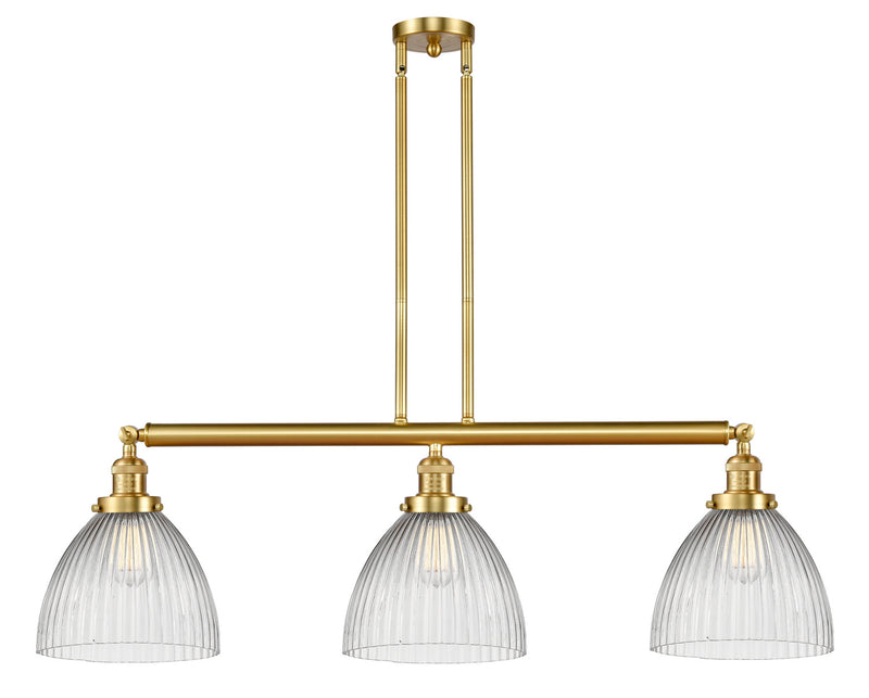 Innovations 213-SG-G222 Three Light Island Pendant, Satin Gold