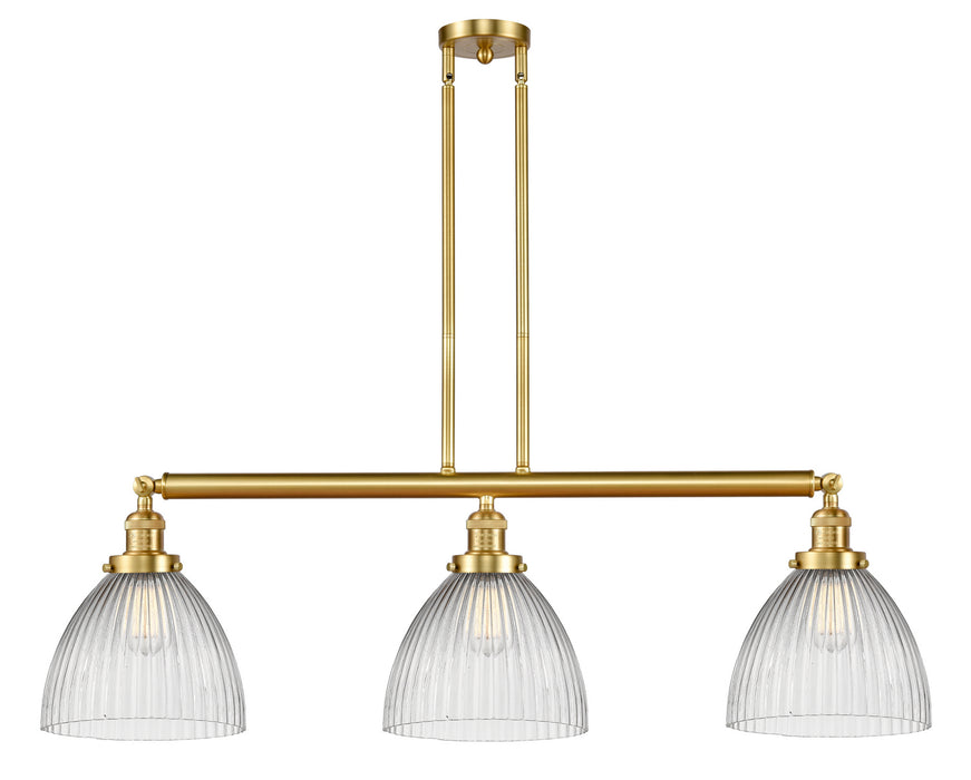 Innovations 213-SG-G222 Three Light Island Pendant, Satin Gold