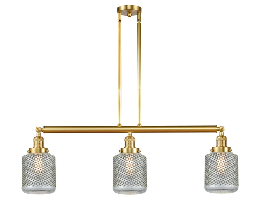 Innovations 213-SG-G262 Three Light Island Pendant, Satin Gold