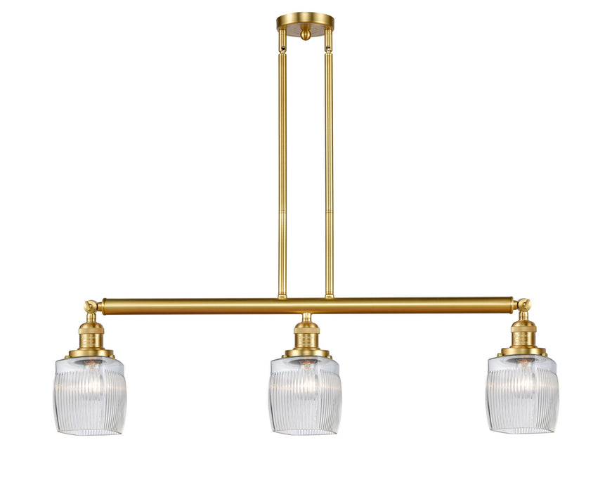 Innovations 213-SG-G302 Three Light Island Pendant, Satin Gold