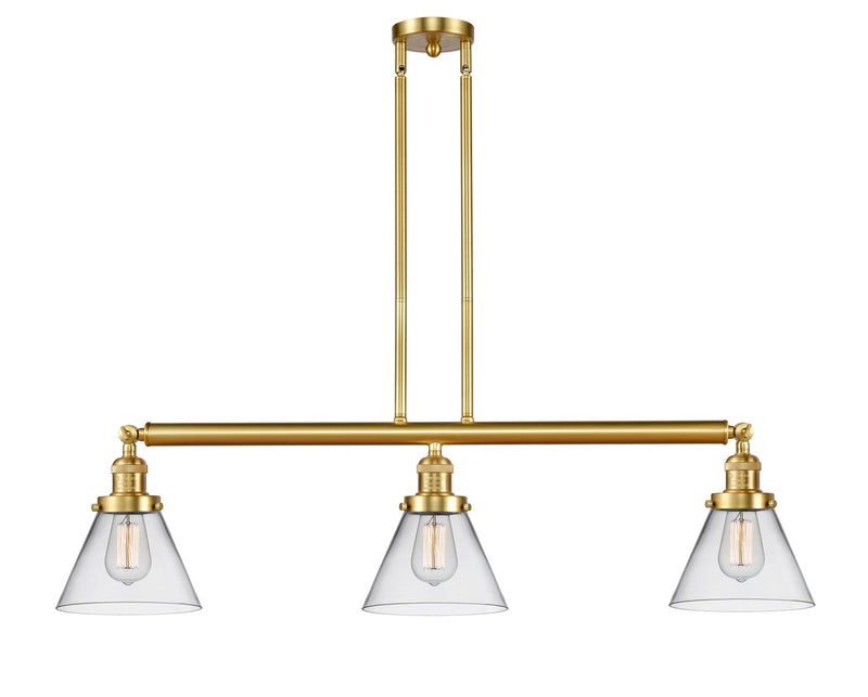 Innovations 213-SG-G42 Three Light Island Pendant, Satin Gold