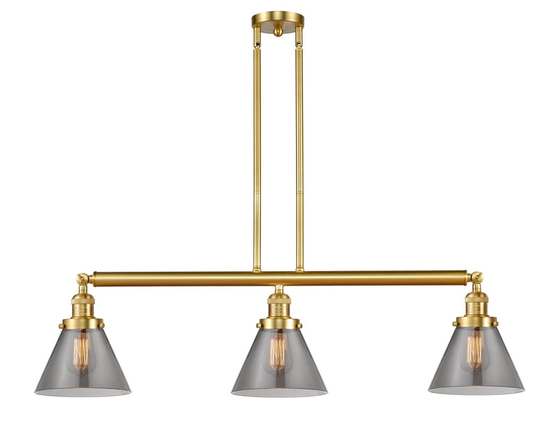 Innovations 213-SG-G43 Three Light Island Pendant, Satin Gold