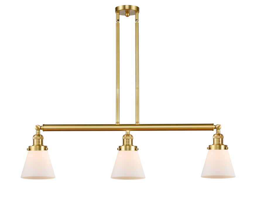 Innovations 213-SG-G61 Three Light Island Pendant, Satin Gold