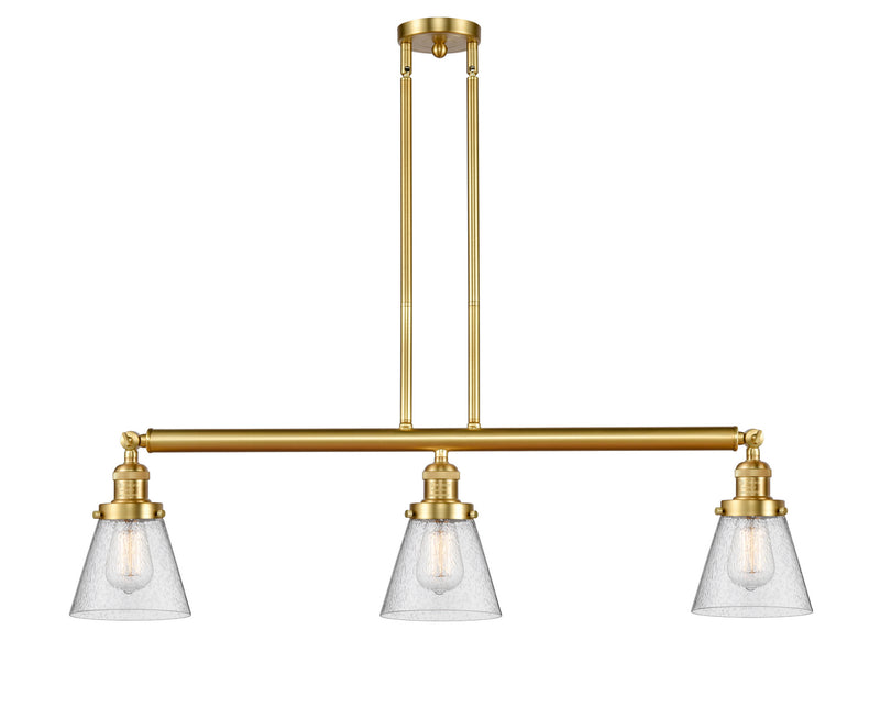 Innovations 213-SG-G64 Three Light Island Pendant, Satin Gold