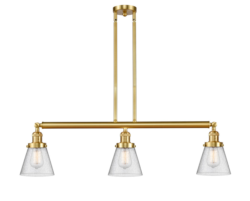 Innovations 213-SG-G64 Three Light Island Pendant, Satin Gold
