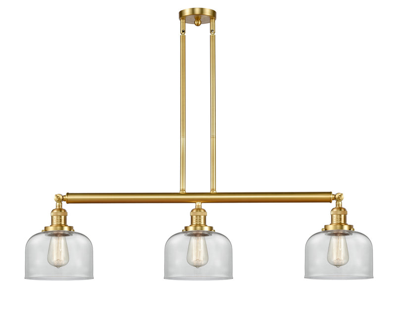 Innovations 213-SG-G72 Three Light Island Pendant, Satin Gold