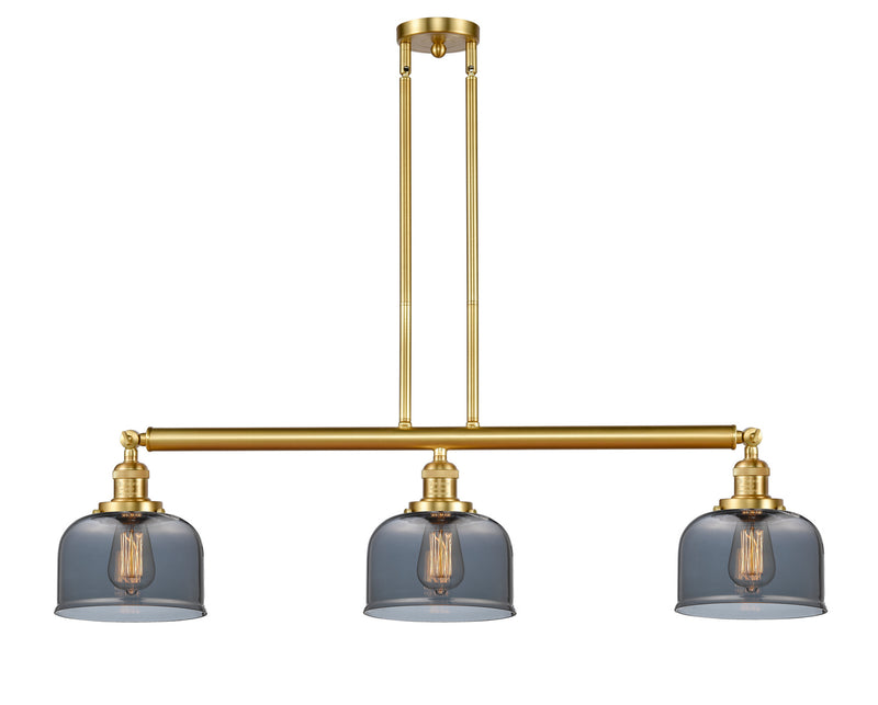 Innovations 213-SG-G73 Three Light Island Pendant, Satin Gold