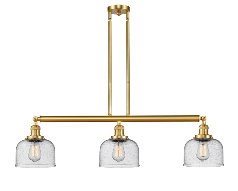 Innovations 213-SG-G74 Three Light Island Pendant, Satin Gold