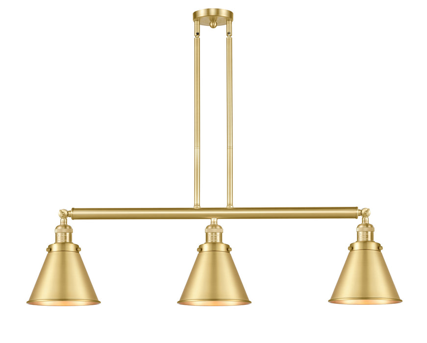 Innovations 213-SG-M13-SG Three Light Island Pendant, Satin Gold