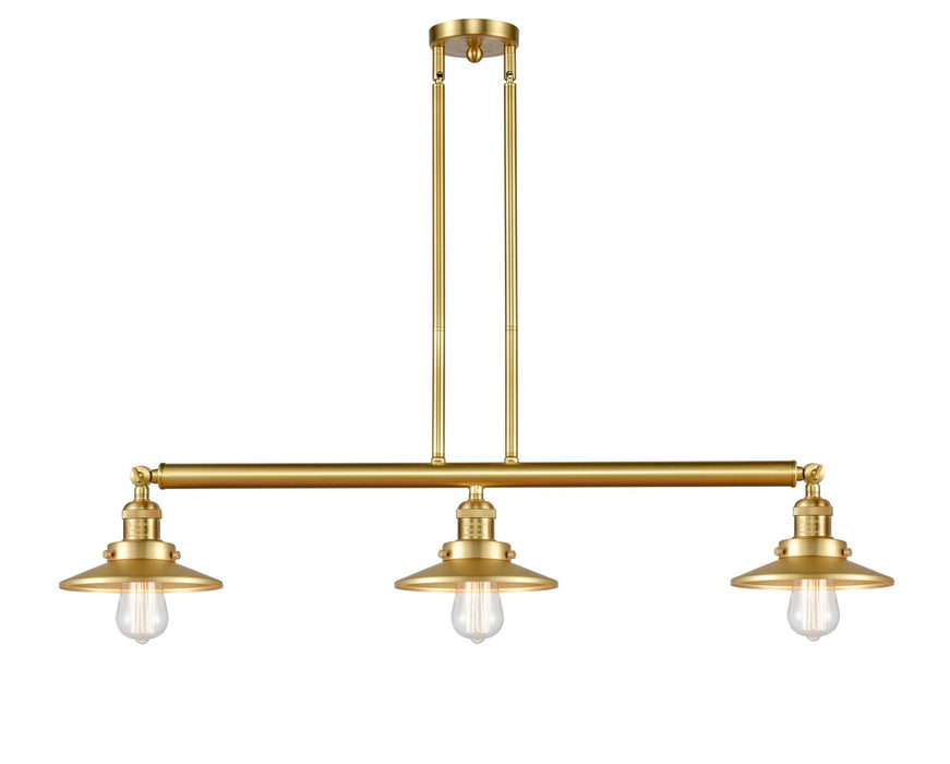 Innovations 213-SG-M4 Three Light Island Pendant, Satin Gold