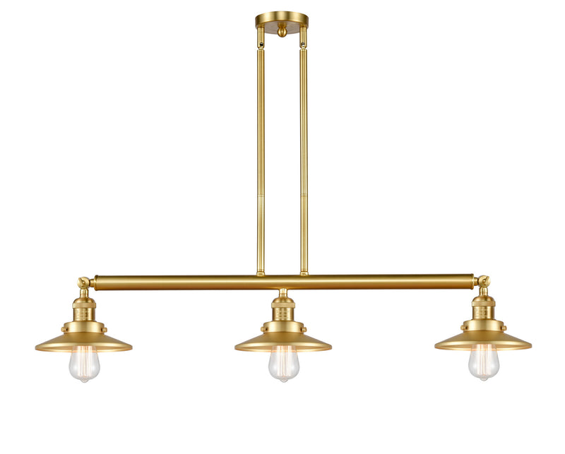 Innovations 213-SG-M4-LED LED Island Pendant, Satin Gold