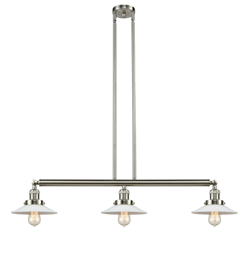 Innovations 213-SN-G1 Three Light Island Pendant, Brushed Satin Nickel