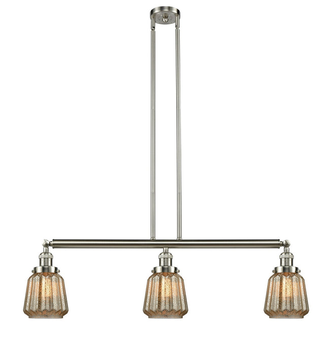 Innovations 213-SN-G146-LED LED Island Pendant, Brushed Satin Nickel