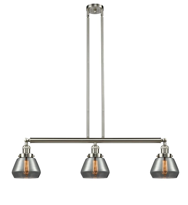 Innovations 213-SN-G173-LED LED Island Pendant, Brushed Satin Nickel