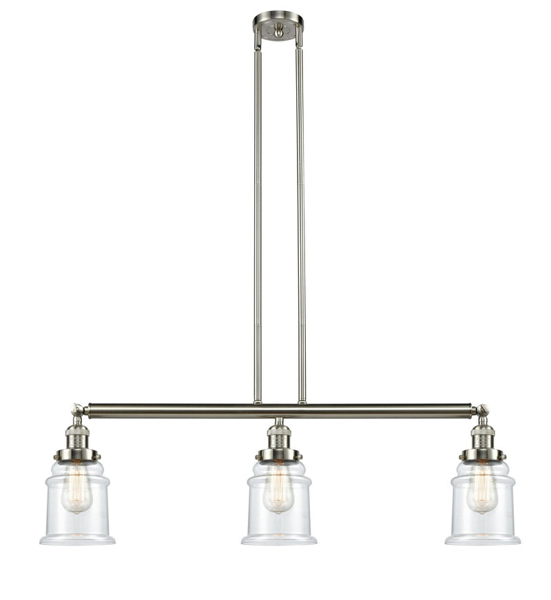 Innovations 213-SN-G182-LED LED Island Pendant, Brushed Satin Nickel