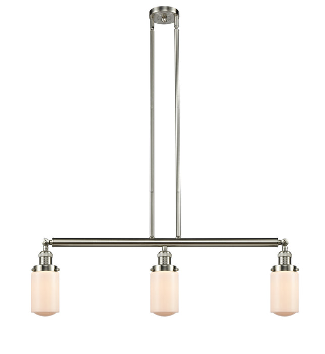 Innovations 213-SN-G311-LED LED Island Pendant, Brushed Satin Nickel