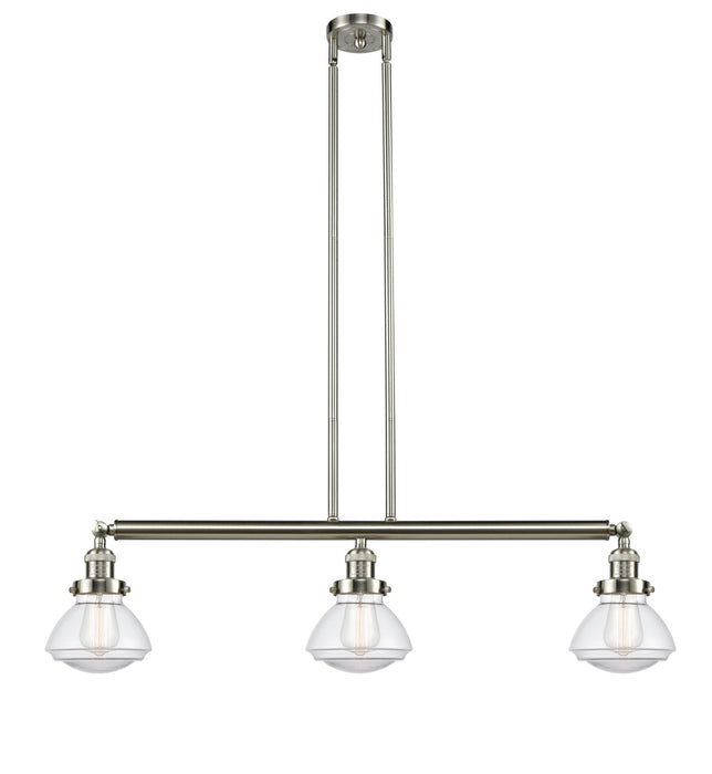 Innovations 213-SN-G322-LED LED Island Pendant, Brushed Satin Nickel