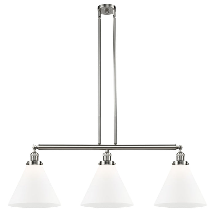 Innovations 213-SN-G41-L Three Light Island Pendant, Brushed Satin Nickel