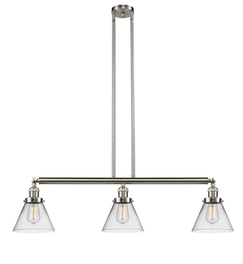 Innovations 213-SN-G42-LED LED Island Pendant, Brushed Satin Nickel