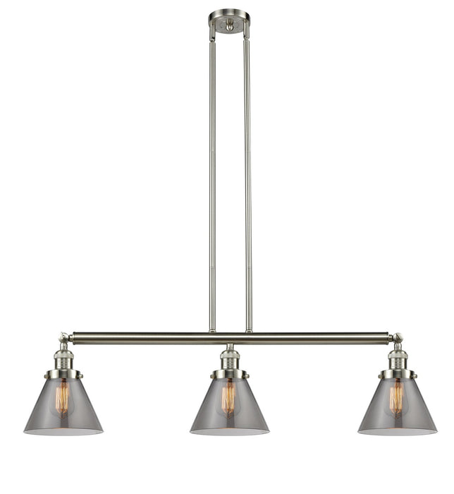 Innovations 213-SN-G43-LED LED Island Pendant, Brushed Satin Nickel