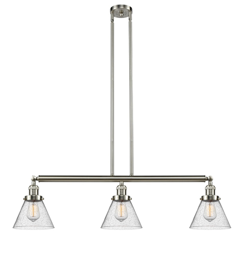 Innovations 213-SN-G44-LED LED Island Pendant, Brushed Satin Nickel