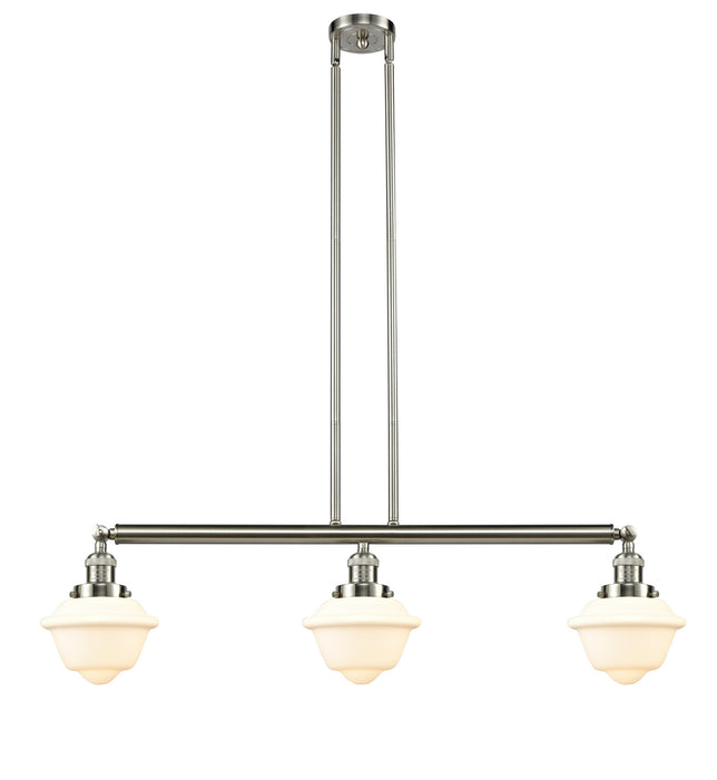 Innovations 213-SN-G531 Three Light Island Pendant, Brushed Satin Nickel