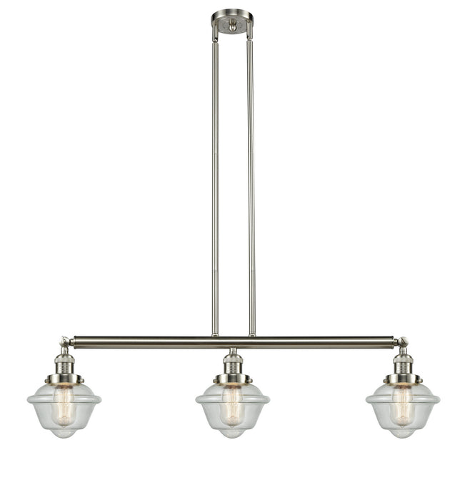 Innovations 213-SN-G534-LED LED Island Pendant, Brushed Satin Nickel