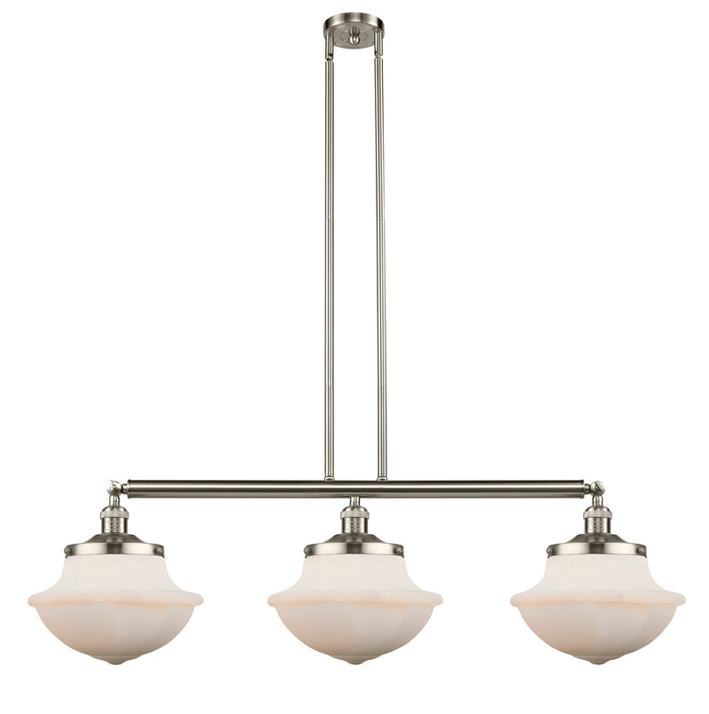Innovations 213-SN-G541 Three Light Island Pendant, Brushed Satin Nickel