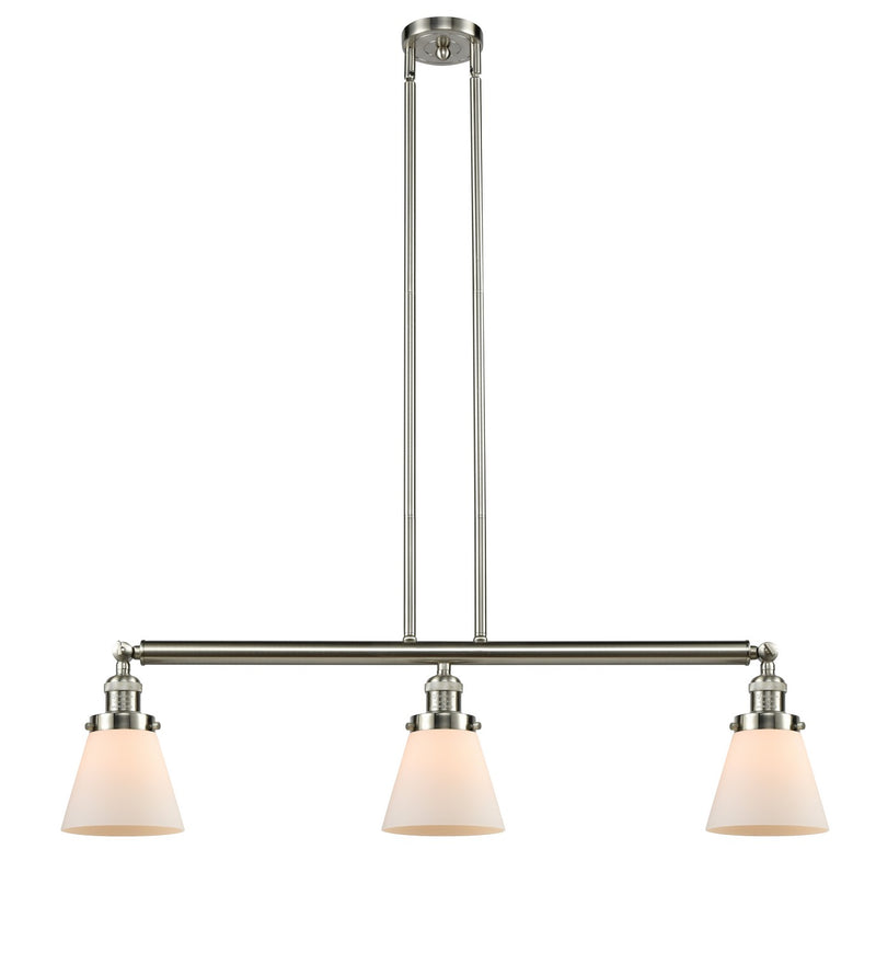 Innovations 213-SN-G61-LED LED Island Pendant, Brushed Satin Nickel