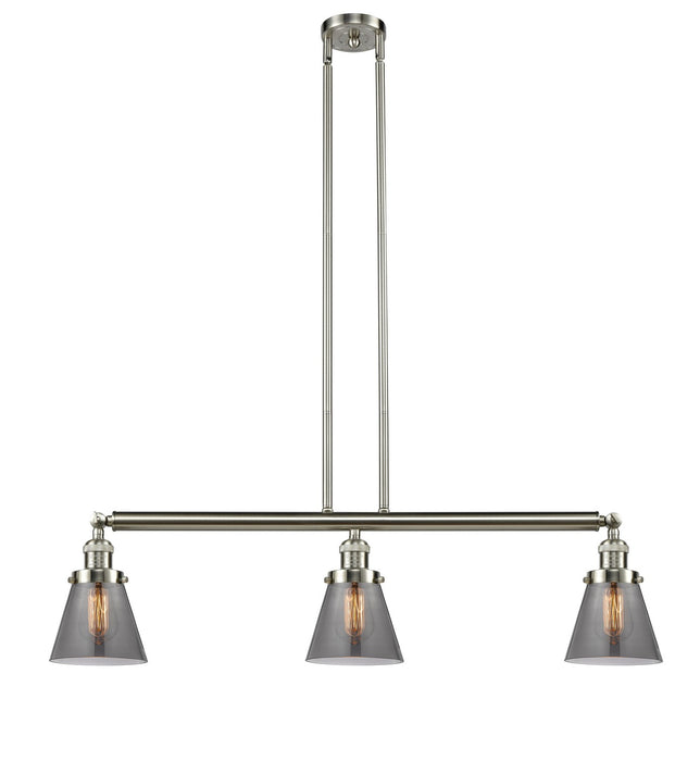 Innovations 213-SN-G63-LED LED Island Pendant, Brushed Satin Nickel