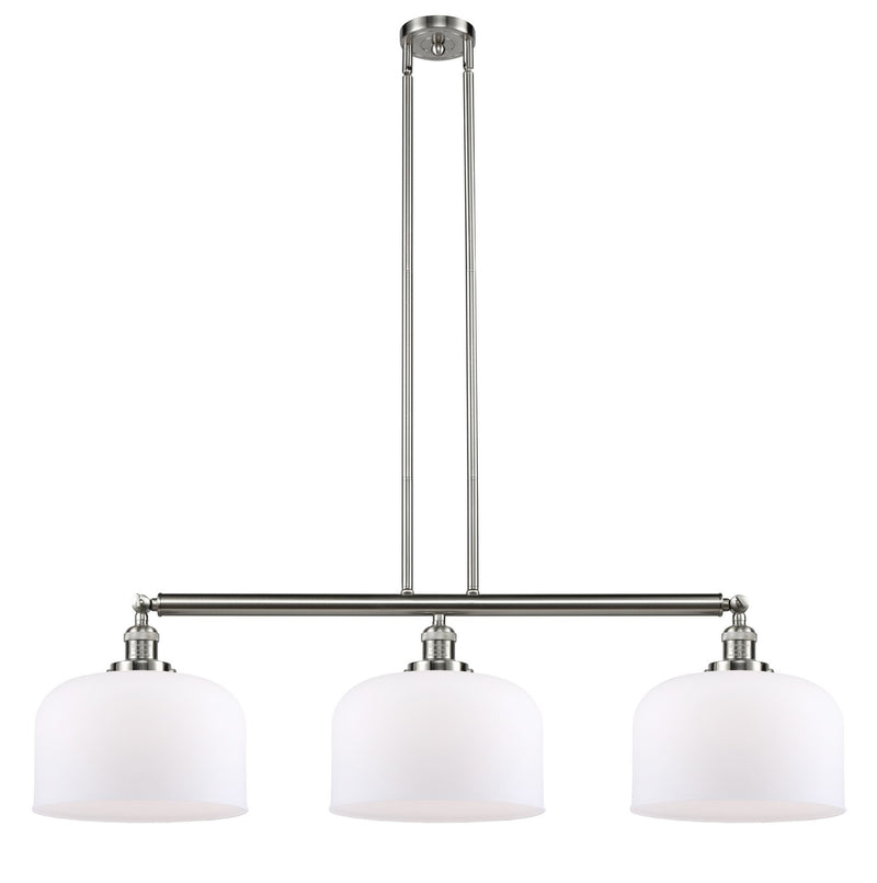 Innovations 213-SN-G71-L Three Light Island Pendant, Brushed Satin Nickel