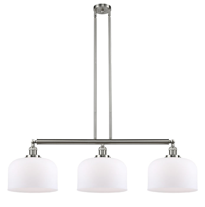 Innovations 213-SN-G71-L Three Light Island Pendant, Brushed Satin Nickel