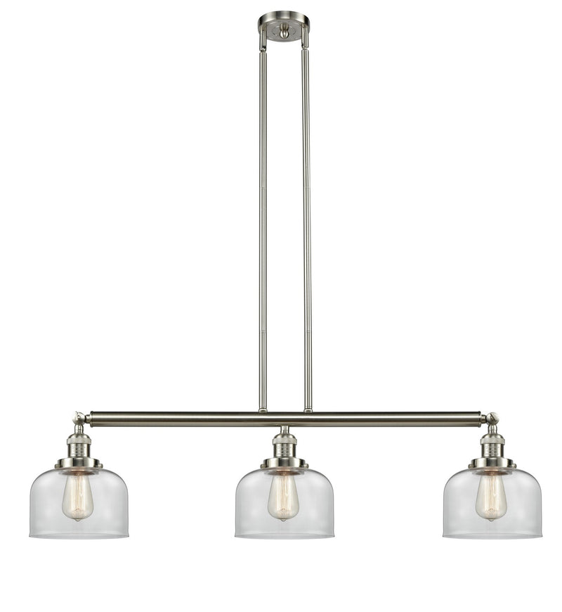 Innovations 213-SN-G72-LED LED Island Pendant, Brushed Satin Nickel