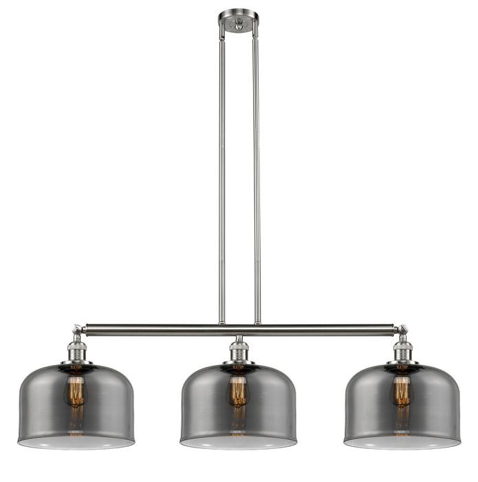 Innovations 213-SN-G73-L Three Light Island Pendant, Brushed Satin Nickel