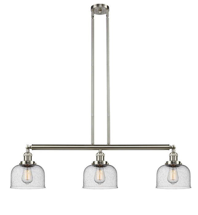 Innovations 213-SN-G74-LED LED Island Pendant, Brushed Satin Nickel