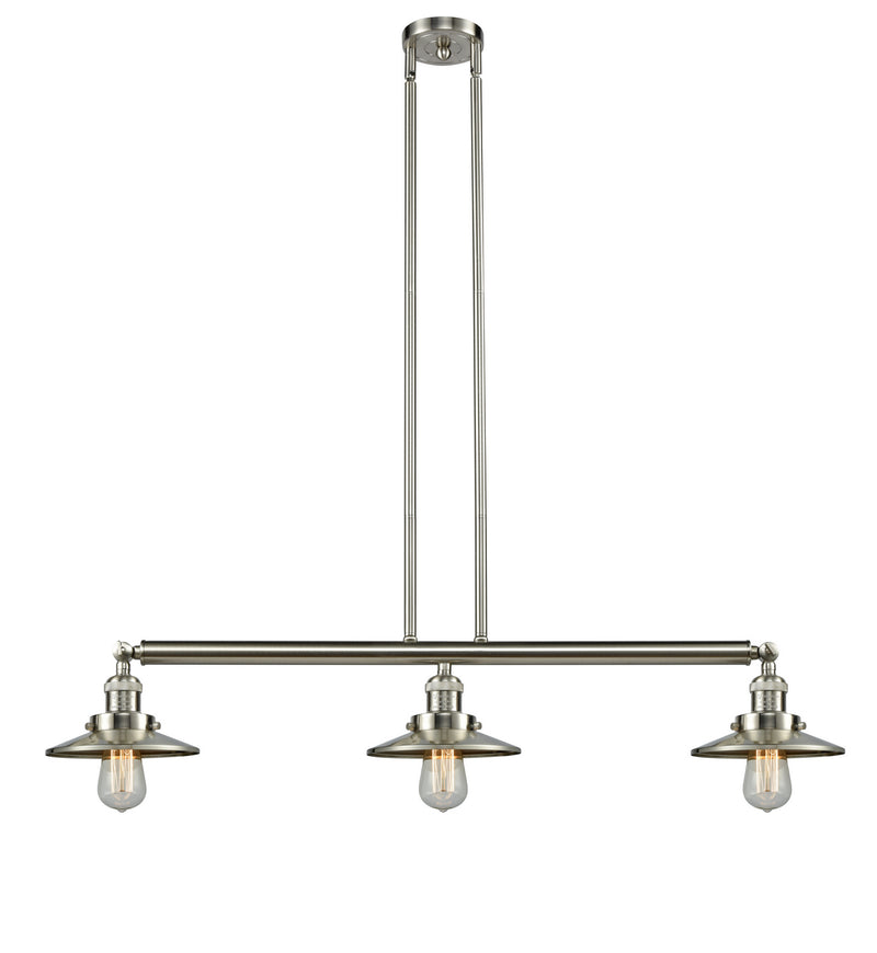 Innovations 213-SN-M2-LED LED Island Pendant, Brushed Satin Nickel