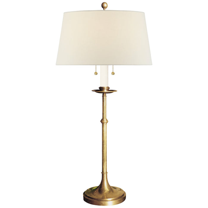 Visual Comfort Signature CHA 8188AB-L Two Light Table Lamp, Antique-Burnished Brass