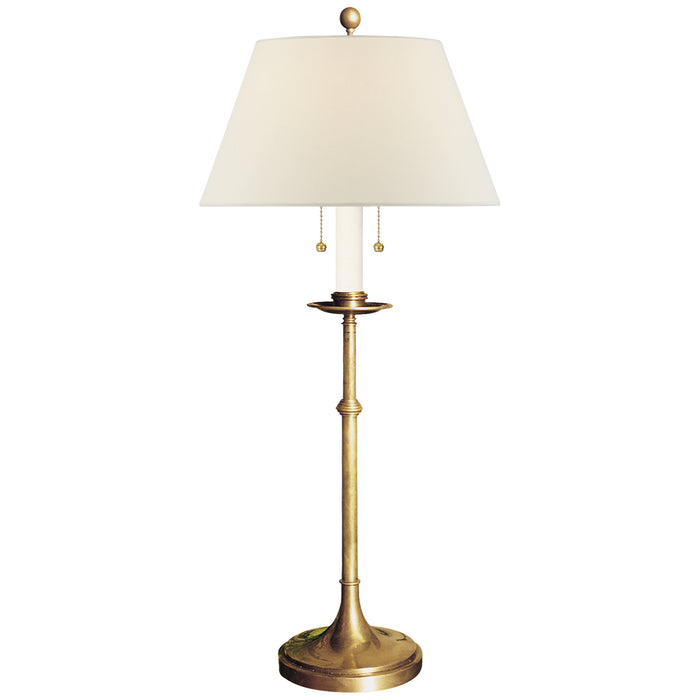 Visual Comfort Signature CHA 8188AB-L Two Light Table Lamp, Antique-Burnished Brass
