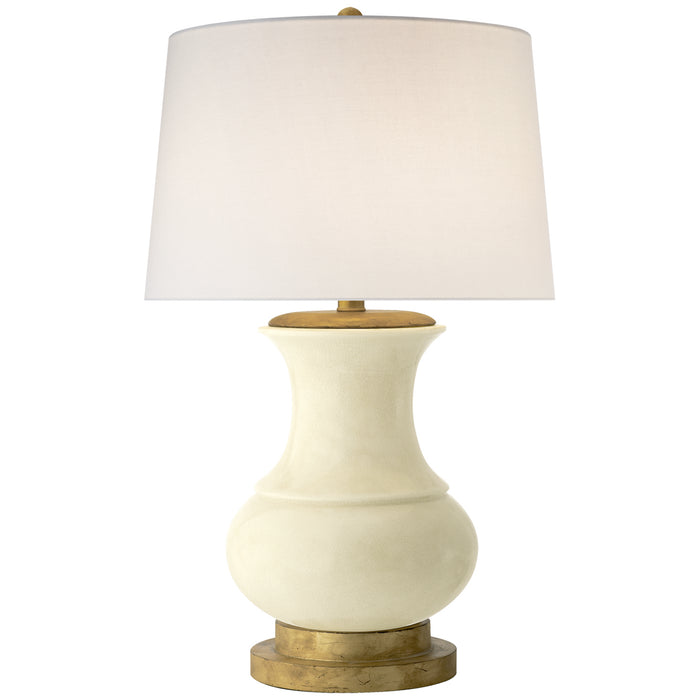 Visual Comfort Signature CHA 8608TS-L One Light Table Lamp, Tea Stain Crackle