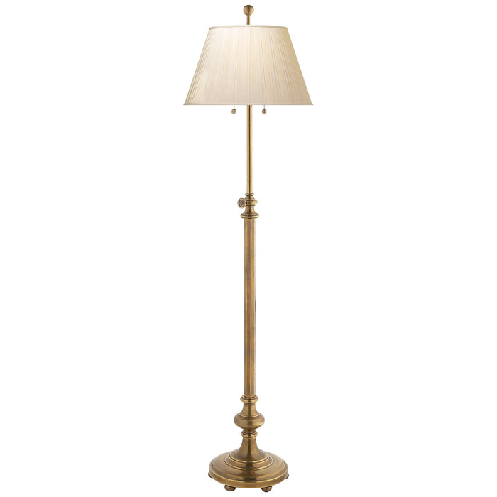Visual Comfort Signature CHA 9124AB-SP Two Light Floor Lamp, Antique-Burnished Brass