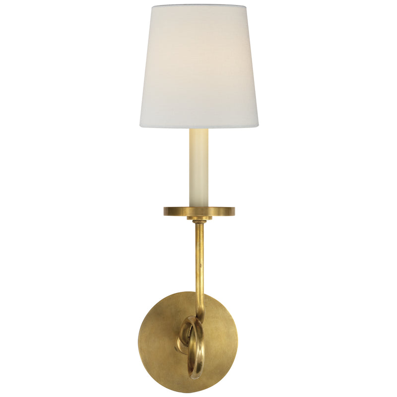 Visual Comfort Signature CHD 1610AB-L One Light Wall Sconce, Antique-Burnished Brass