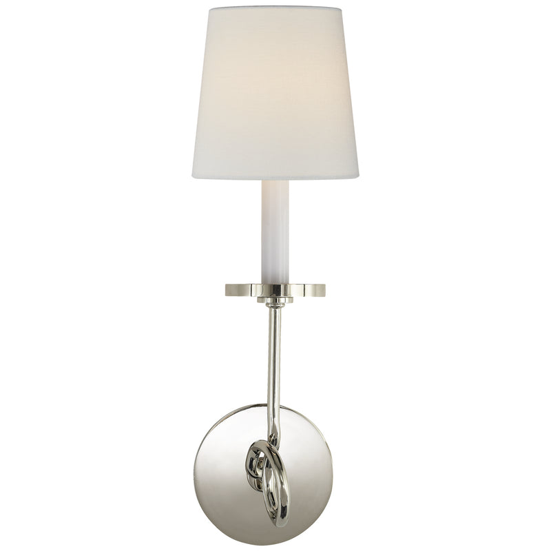 Visual Comfort Signature CHD 1610PN-L One Light Wall Sconce, Polished Nickel