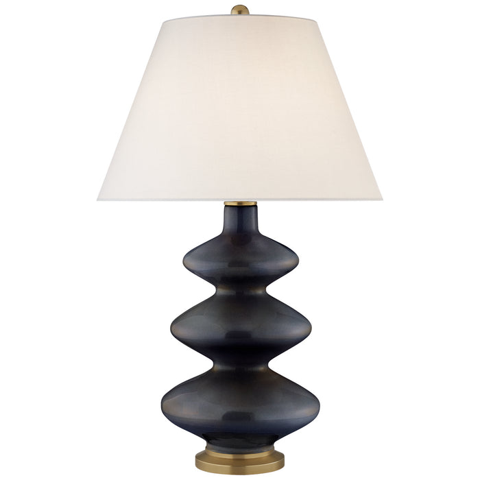 Visual Comfort Signature CS 3631MBB-L One Light Table Lamp, Mixed Blue Brown