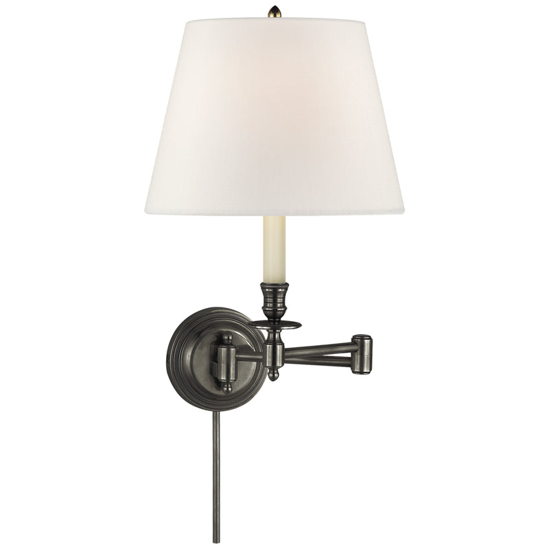 Visual Comfort Signature S 2010BZ-L One Light Swing Arm Wall Sconce, Bronze
