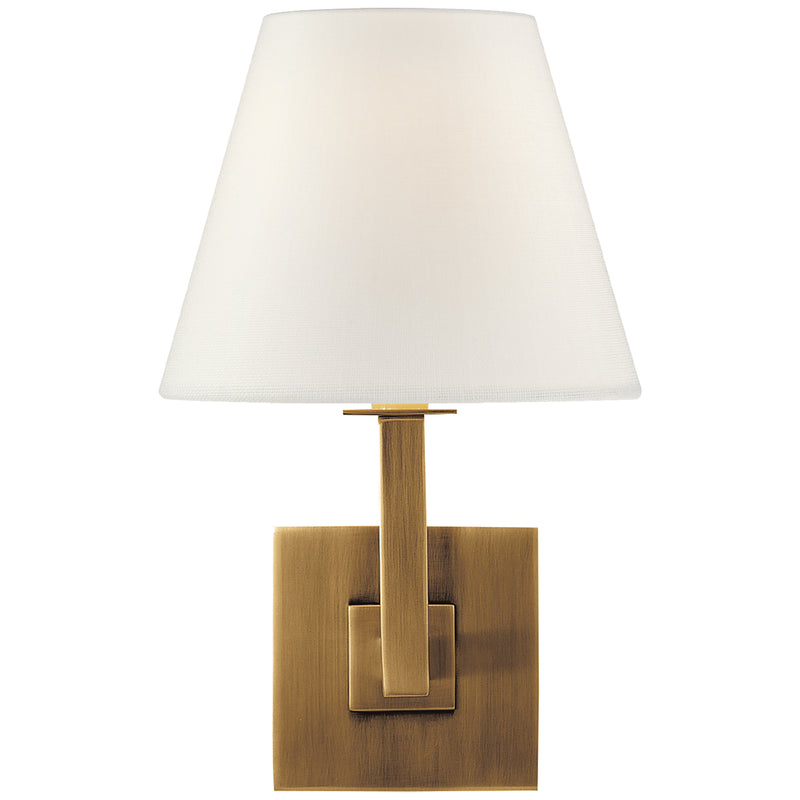 Visual Comfort Signature S 20HAB-LS One Light Wall Sconce, Hand-Rubbed Antique Brass