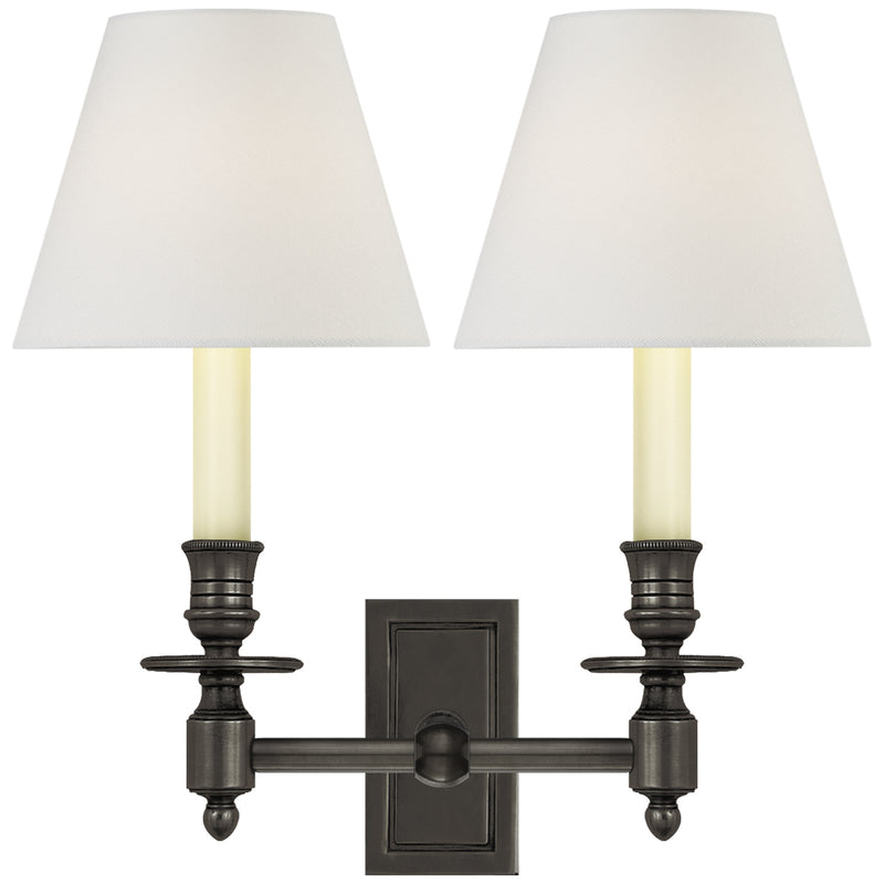Visual Comfort Signature S 2212BZ-L2 Two Light Wall Sconce, Bronze