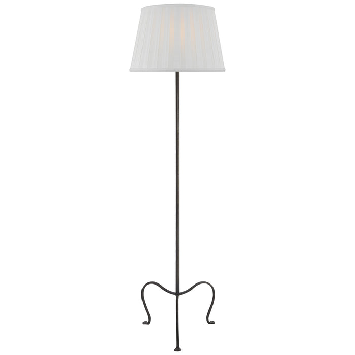 Visual Comfort Signature SP 1009AI-SBP One Light Floor Lamp, Aged Iron