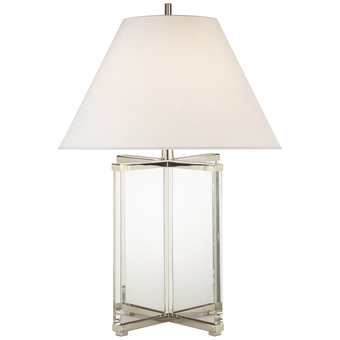 Visual Comfort Signature SP 3005CG-L One Light Table Lamp, Crystal